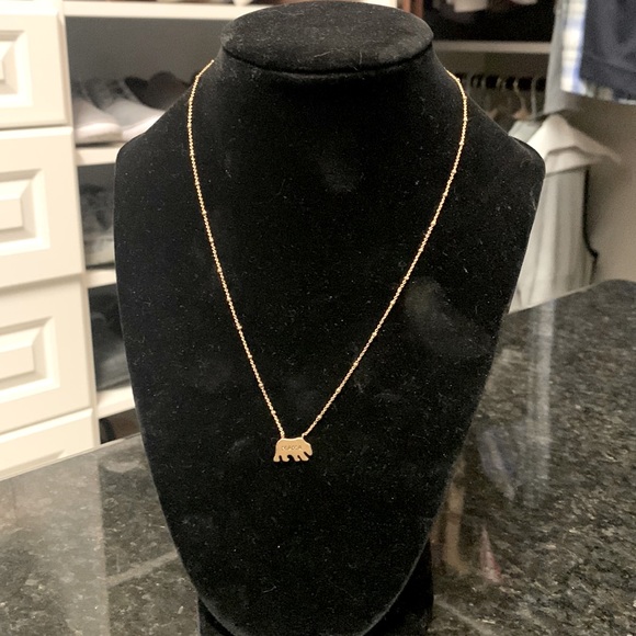 Gold Mama Bear Necklace - Picture 1 of 4